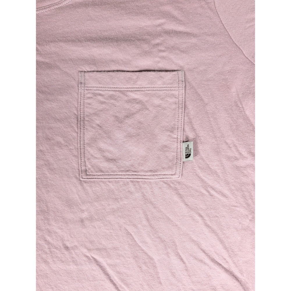 The North Face Womens Long Sleeve Pocket T-Shirt Mauve Pink Crew Neck 3764 - Picture 5 of 9